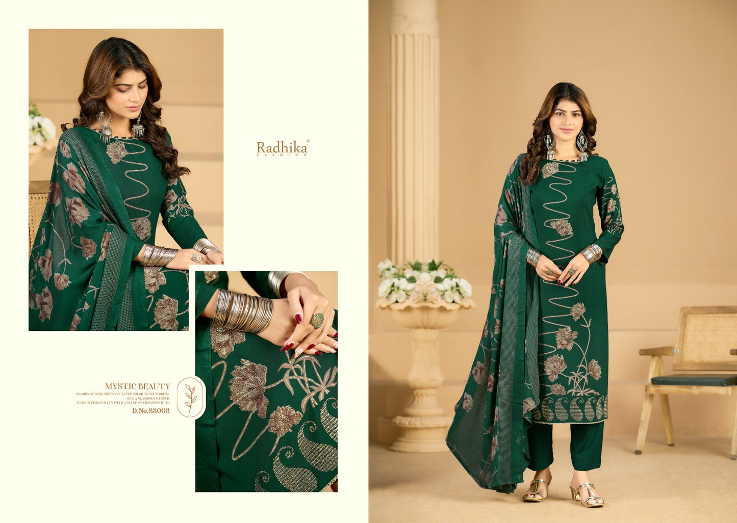Firoza Radhika Fashion Azara Pure Viscose Karachi Salwar Suits Exporter