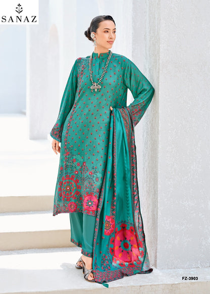 Firoza Sanaz Viscose Muslin Pant Style Suits Exporter Gujarat