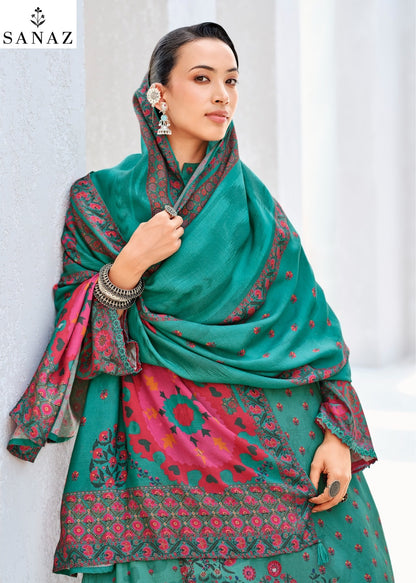 Firoza Sanaz Viscose Muslin Pant Style Suits Exporter Gujarat