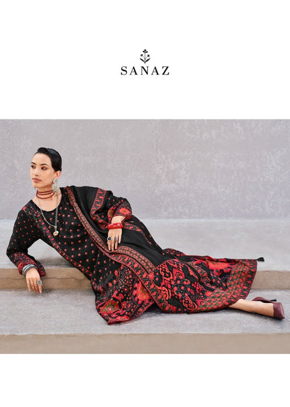 Firoza Sanaz Viscose Muslin Pant Style Suits Exporter Gujarat
