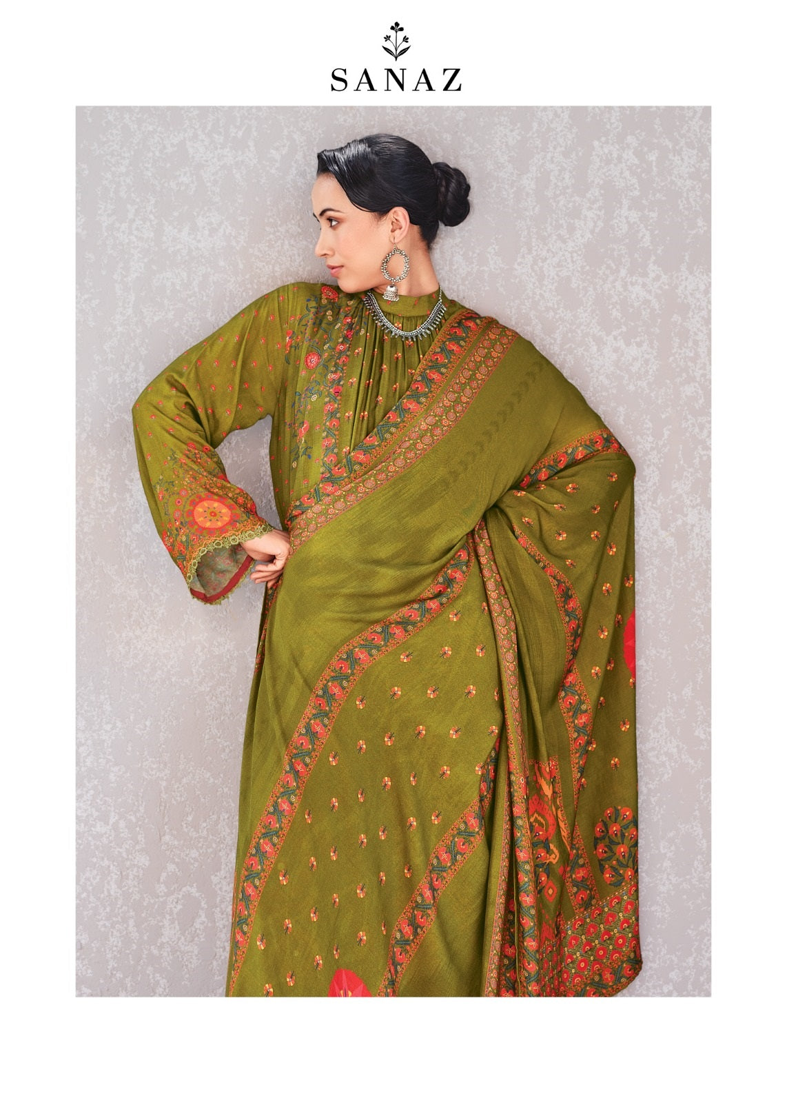 Firoza Sanaz Viscose Muslin Pant Style Suits Exporter Gujarat