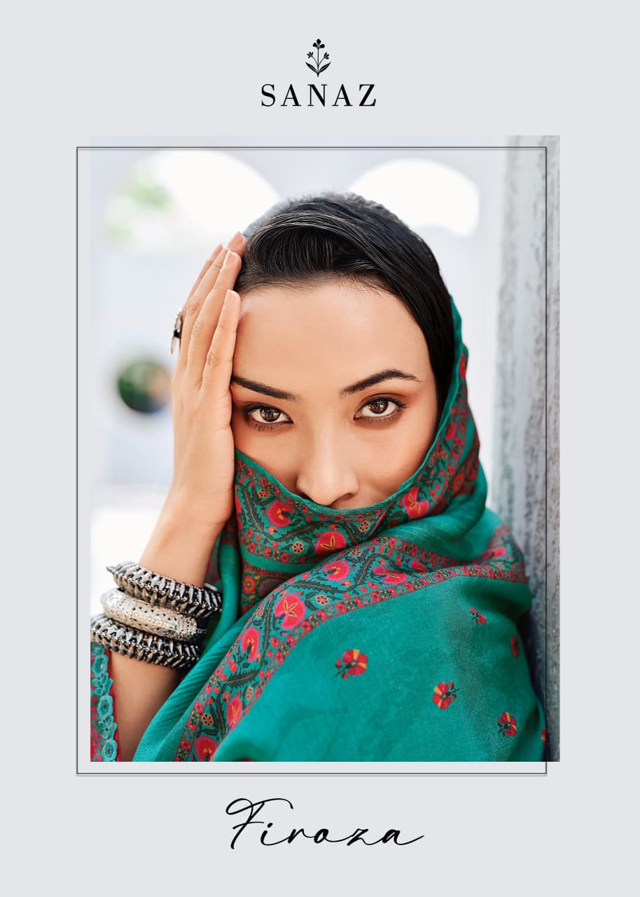 Firoza Sanaz Viscose Muslin Pant Style Suits Exporter Gujarat