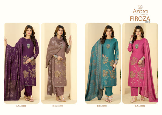 Firoza Vol 2 Radhika Fashion Azara Pure Viscose Karachi Salwar Suits Supplier Gujarat