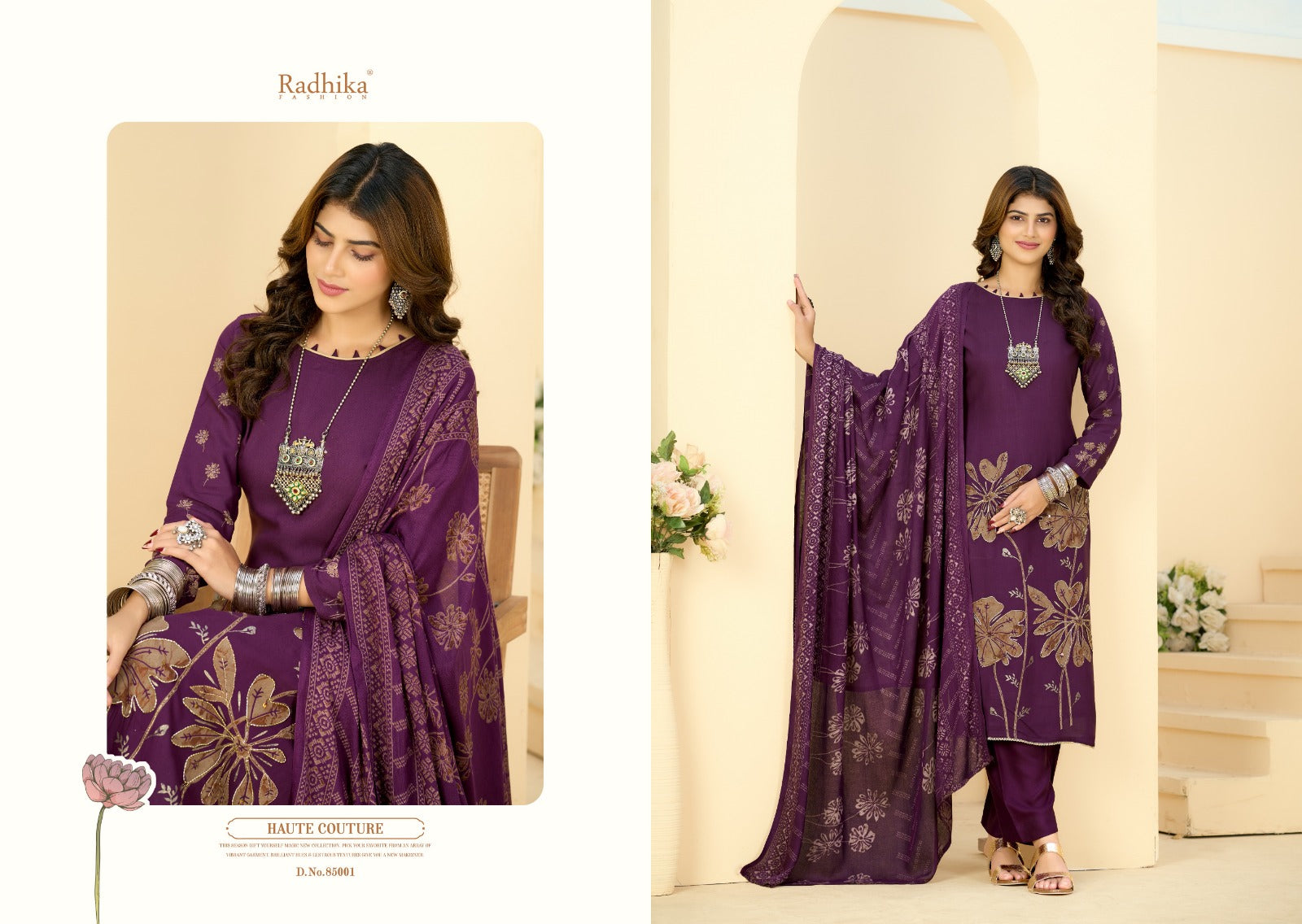 Firoza Vol 2 Radhika Fashion Azara Pure Viscose Karachi Salwar Suits Supplier Gujarat