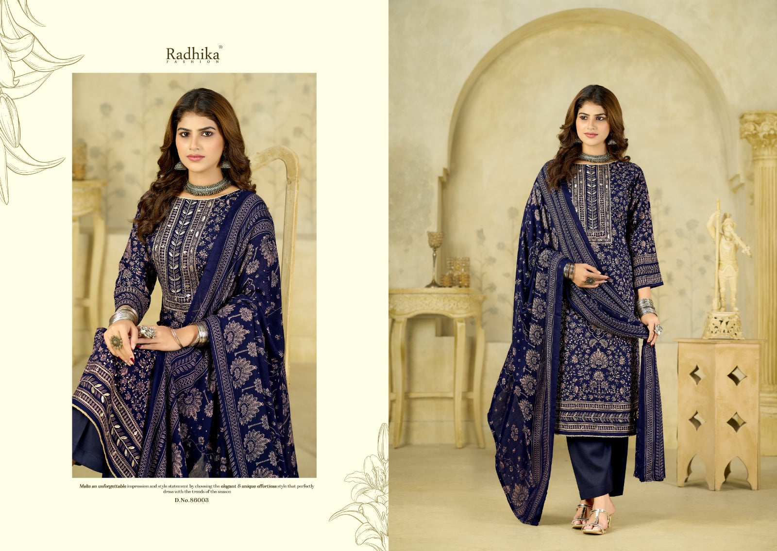 Firoza Vol 3 Radhika Fashion Azara Viscose Reyon Karachi Salwar Suits Wholesale Price