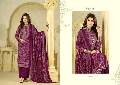 Firoza Vol 3 Radhika Fashion Azara Viscose Reyon Karachi Salwar Suits Wholesale Price