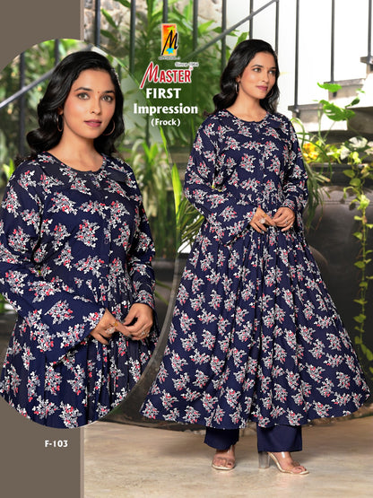 First Impression Master Rayon Kurti Pant Set Supplier