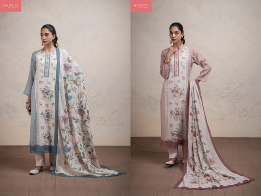 Fiska Naariti Mul Chanderi Pant Style Suits Wholesale Price