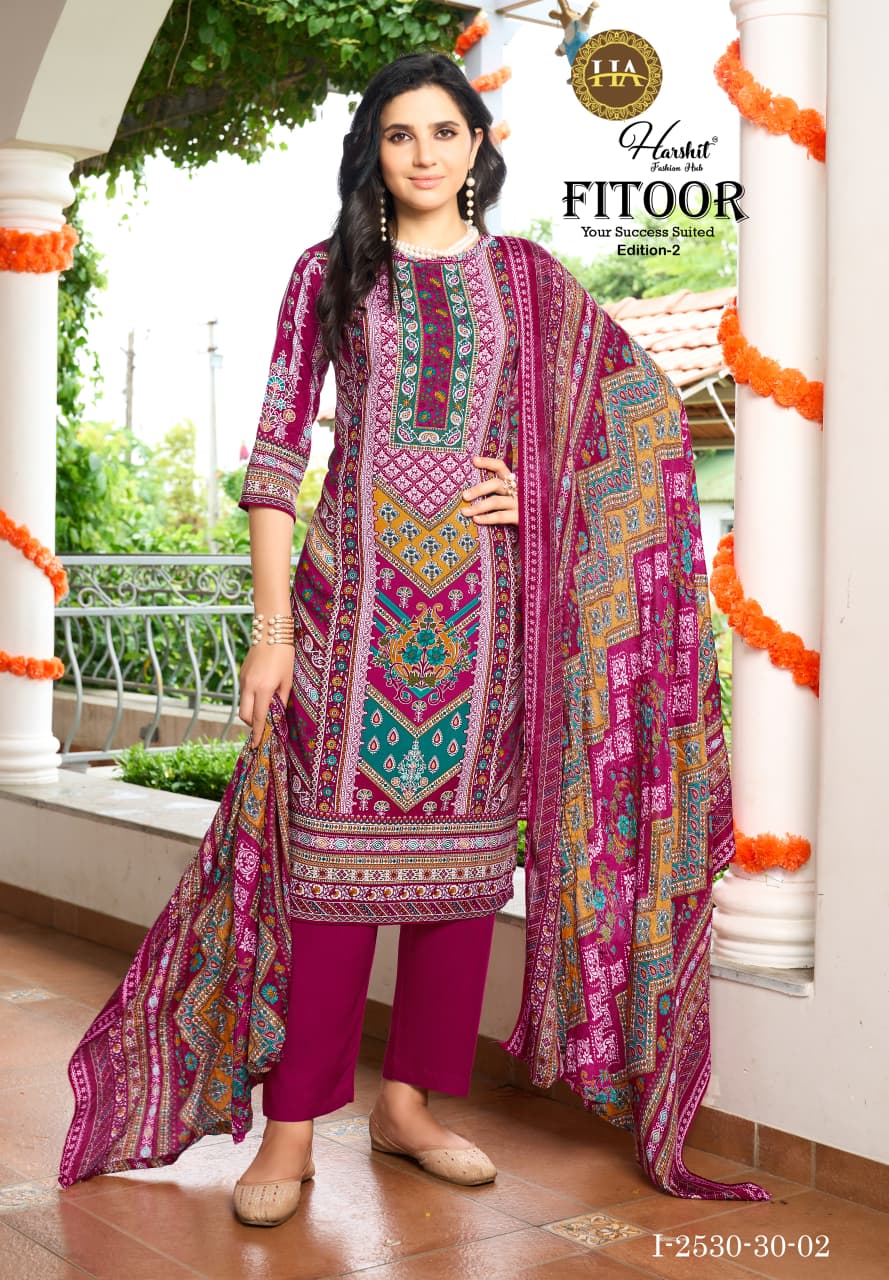 Fitoor Edition 2 Harshit Fashion Viscose Reyon Karachi Salwar Suits Wholesaler Ahmedabad