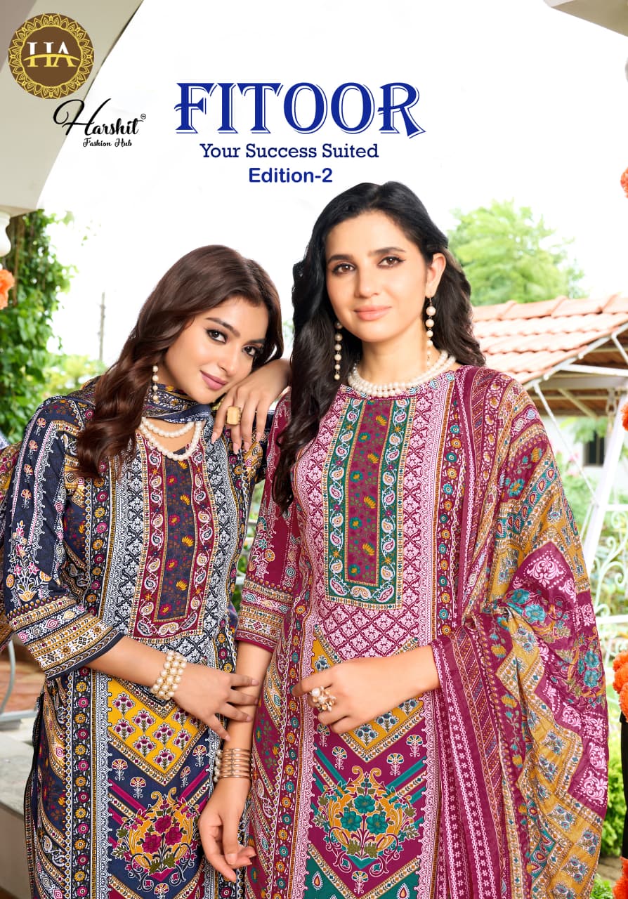 Fitoor Edition 2 Harshit Fashion Viscose Reyon Karachi Salwar Suits Wholesaler Ahmedabad