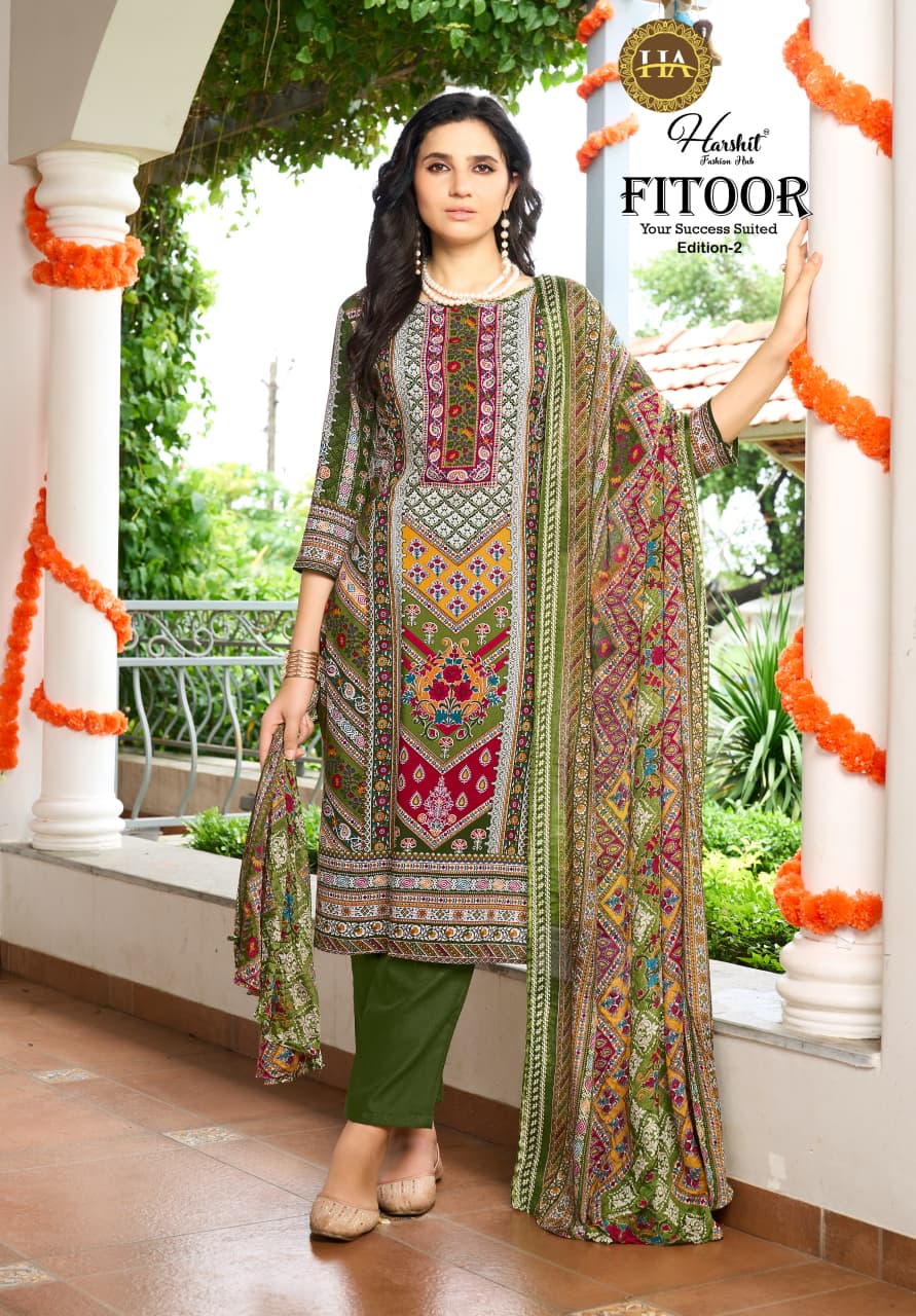 Fitoor Edition 2 Harshit Fashion Viscose Reyon Karachi Salwar Suits Wholesaler Ahmedabad