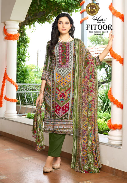 Fitoor Edition 2 Harshit Fashion Viscose Reyon Karachi Salwar Suits Wholesaler Ahmedabad