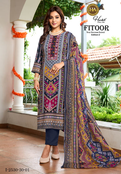 Fitoor Edition 2 Harshit Fashion Viscose Reyon Karachi Salwar Suits Wholesaler Ahmedabad