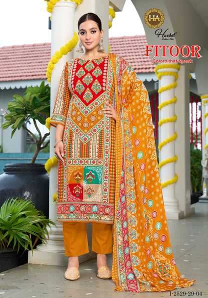 Fitoor Harshit Fashion Viscose Reyon Karachi Salwar Suits Exporter Ahmedabad