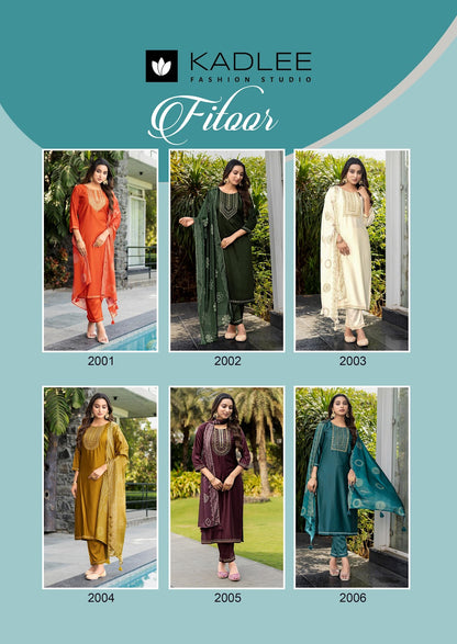 Fitoor Kadlee Gaji Silk Readymade Pant Style Suits Manufacturer Ahmedabad
