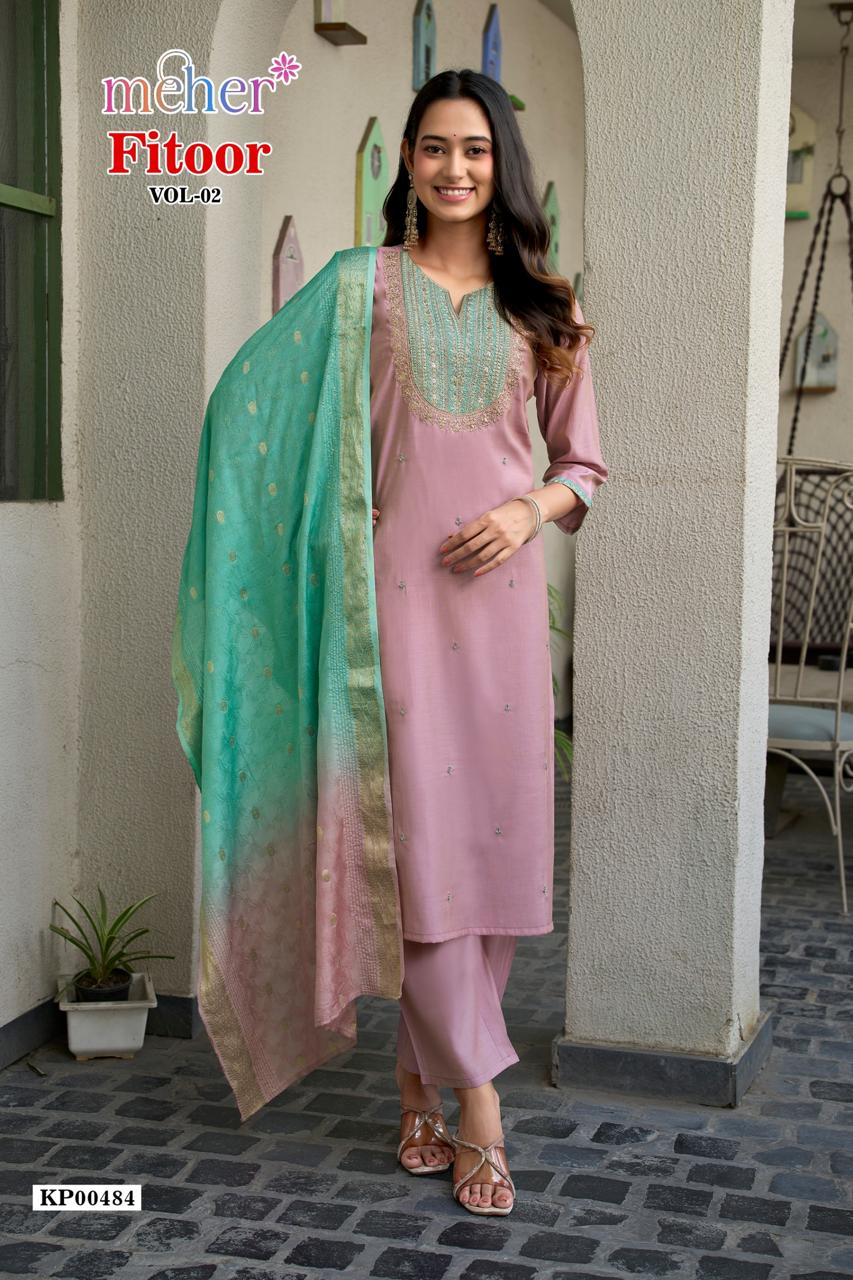 Fitoor Vol 2 Meher Roman Readymade Pant Style Suits Exporter India