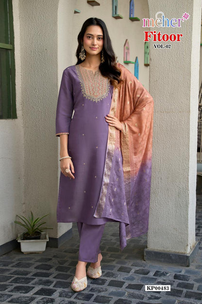 Fitoor Vol 2 Meher Roman Readymade Pant Style Suits Exporter India
