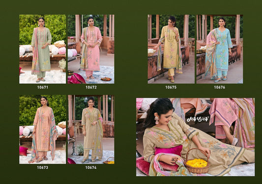 Fitrah Jay Vijay Cotton Pant Style Suits Wholesale