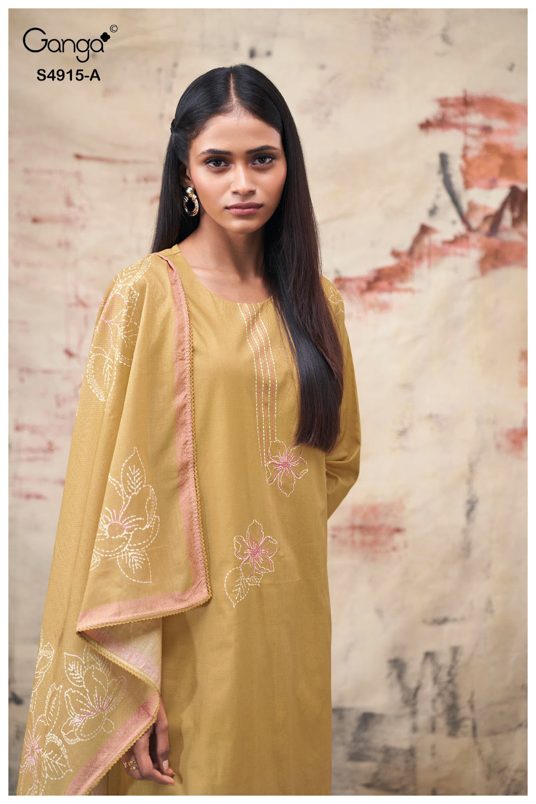 Fivanshi S4915 Ganga Cotton Plazzo Style Suits Exporter India