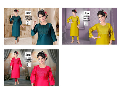 Five Star Jnx Straight Cut Kurtis Supplier Gujarat