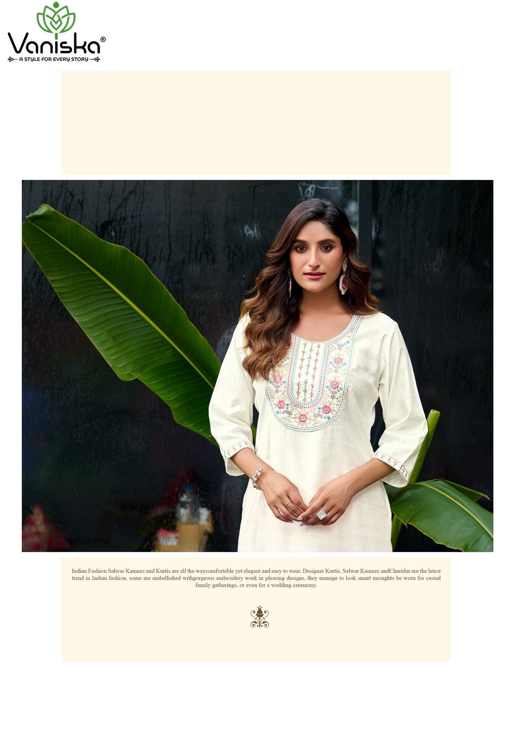 Five Star Vol 2 Vaniska Vatican Silk Long Straight Kurti Wholesaler Ahmedabad