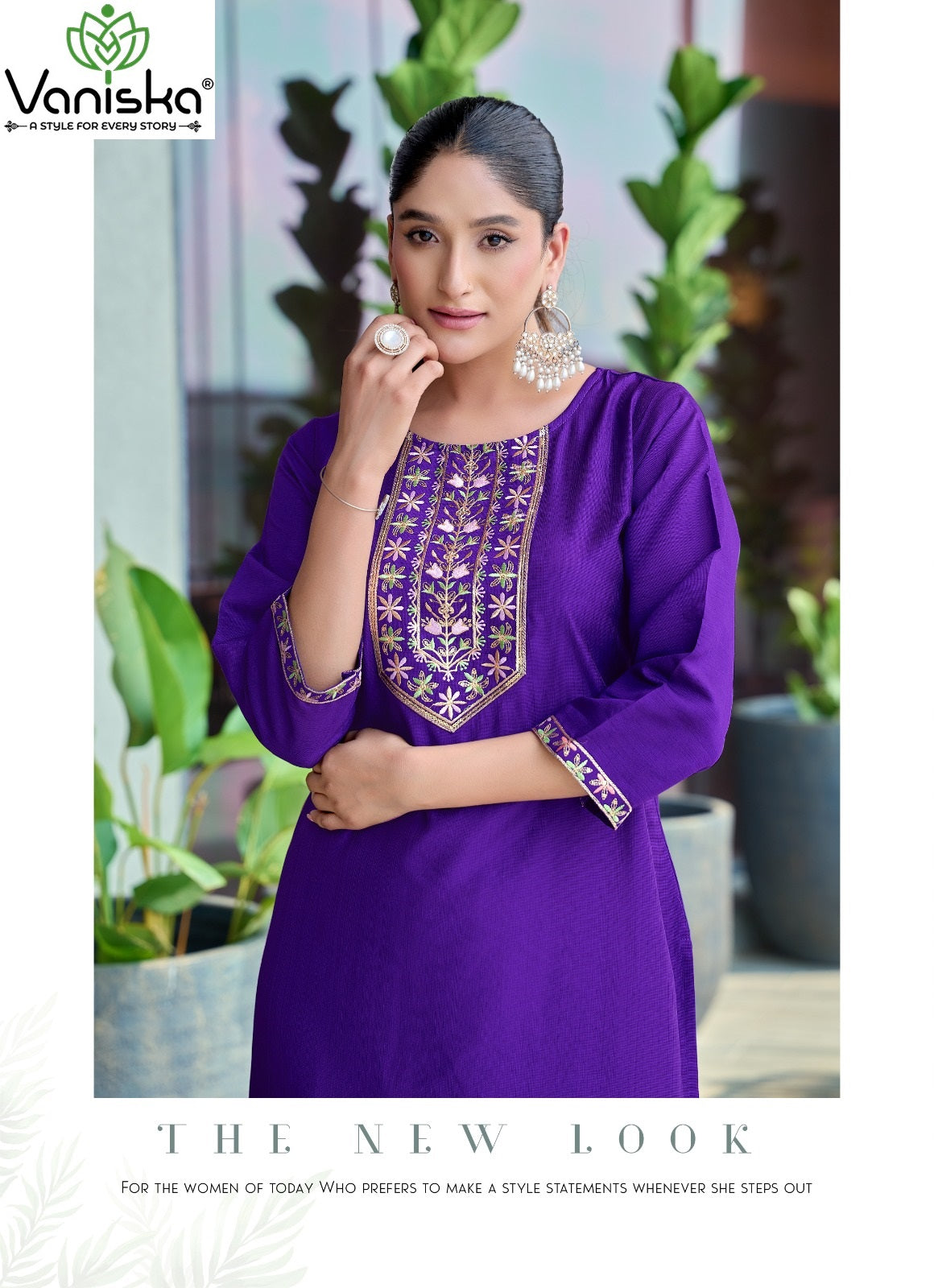 Five Star Vol 3 Vaniska Vatican Silk Long Straight Kurti Exporter