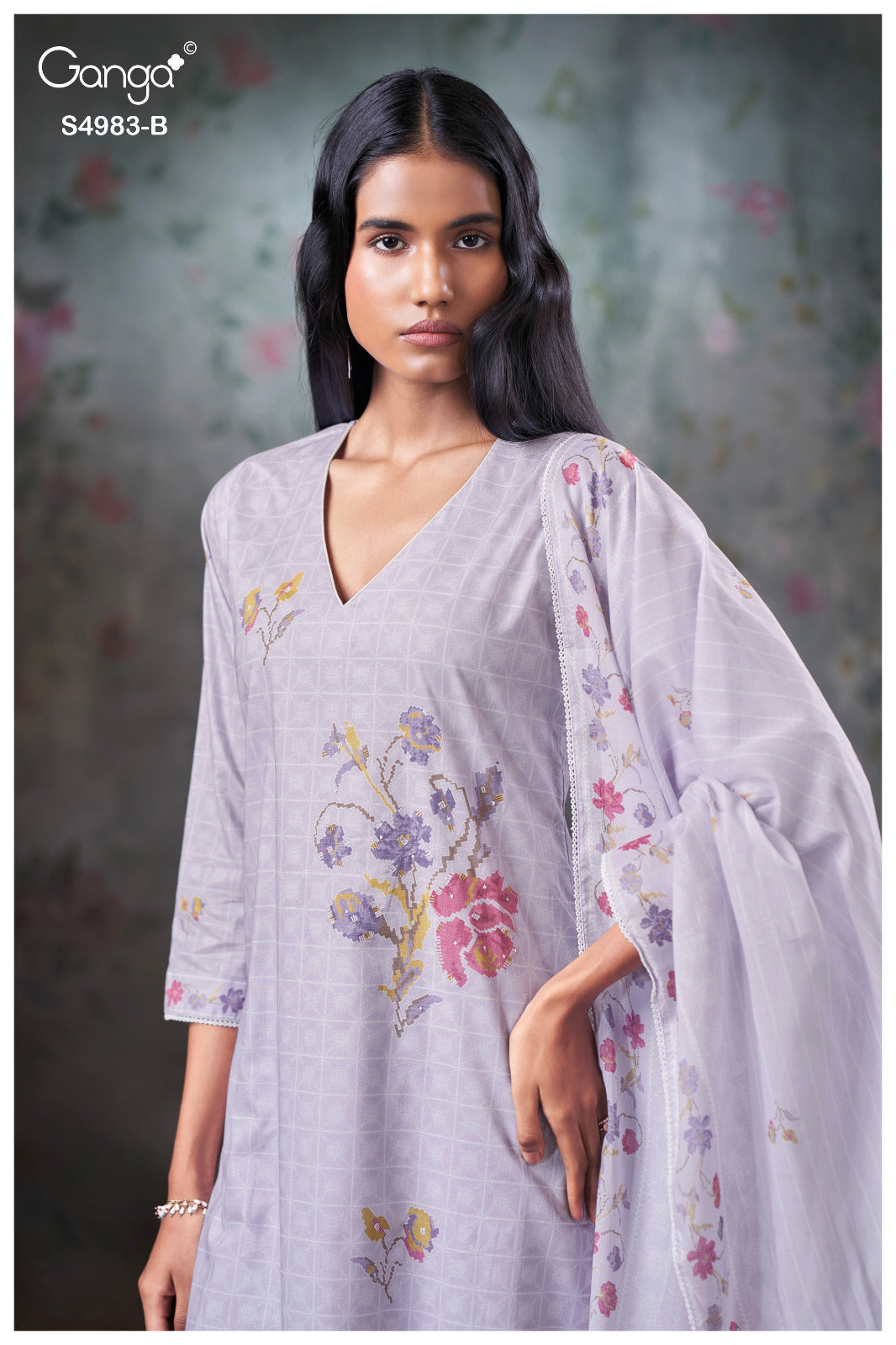 Fiyara 4983 Ganga Cotton Pant Style Suits Exporter