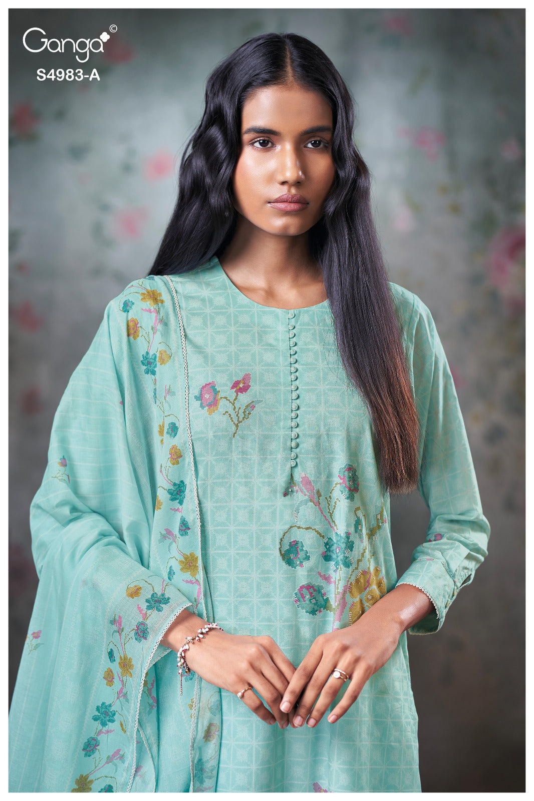 Fiyara 4983 Ganga Cotton Pant Style Suits Exporter