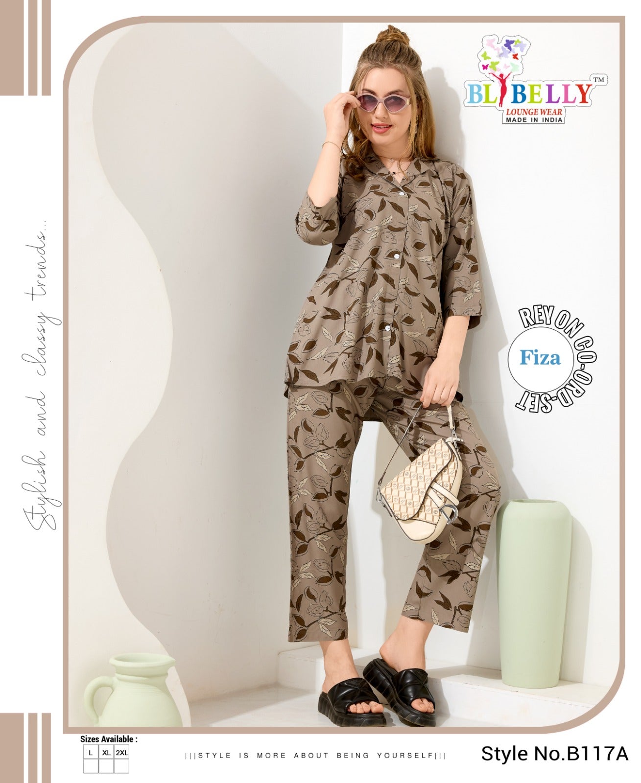 Fiza B115-119 Belly Rayon Co Ord Set Wholesale