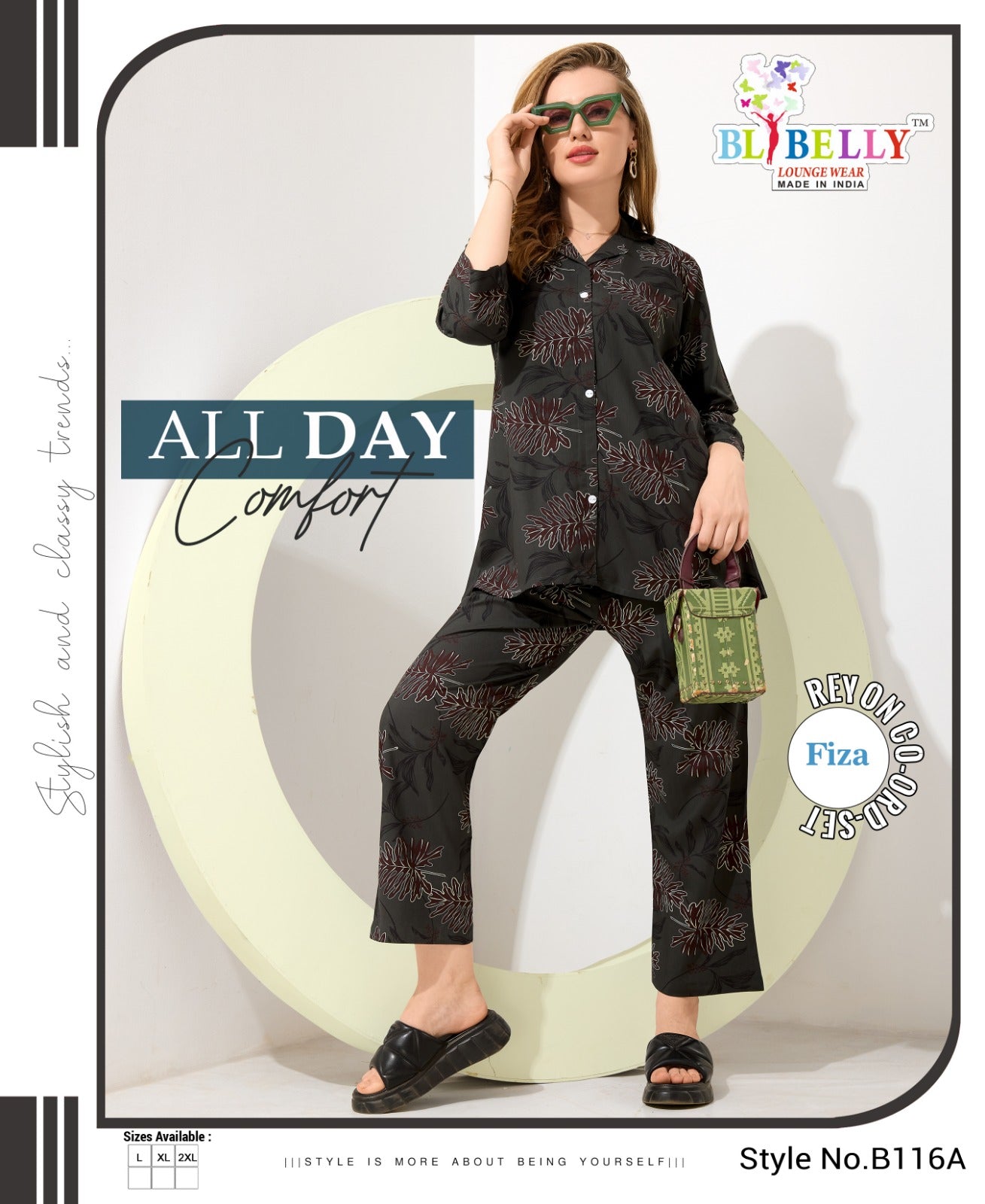 Fiza B115-119 Belly Rayon Co Ord Set Wholesale