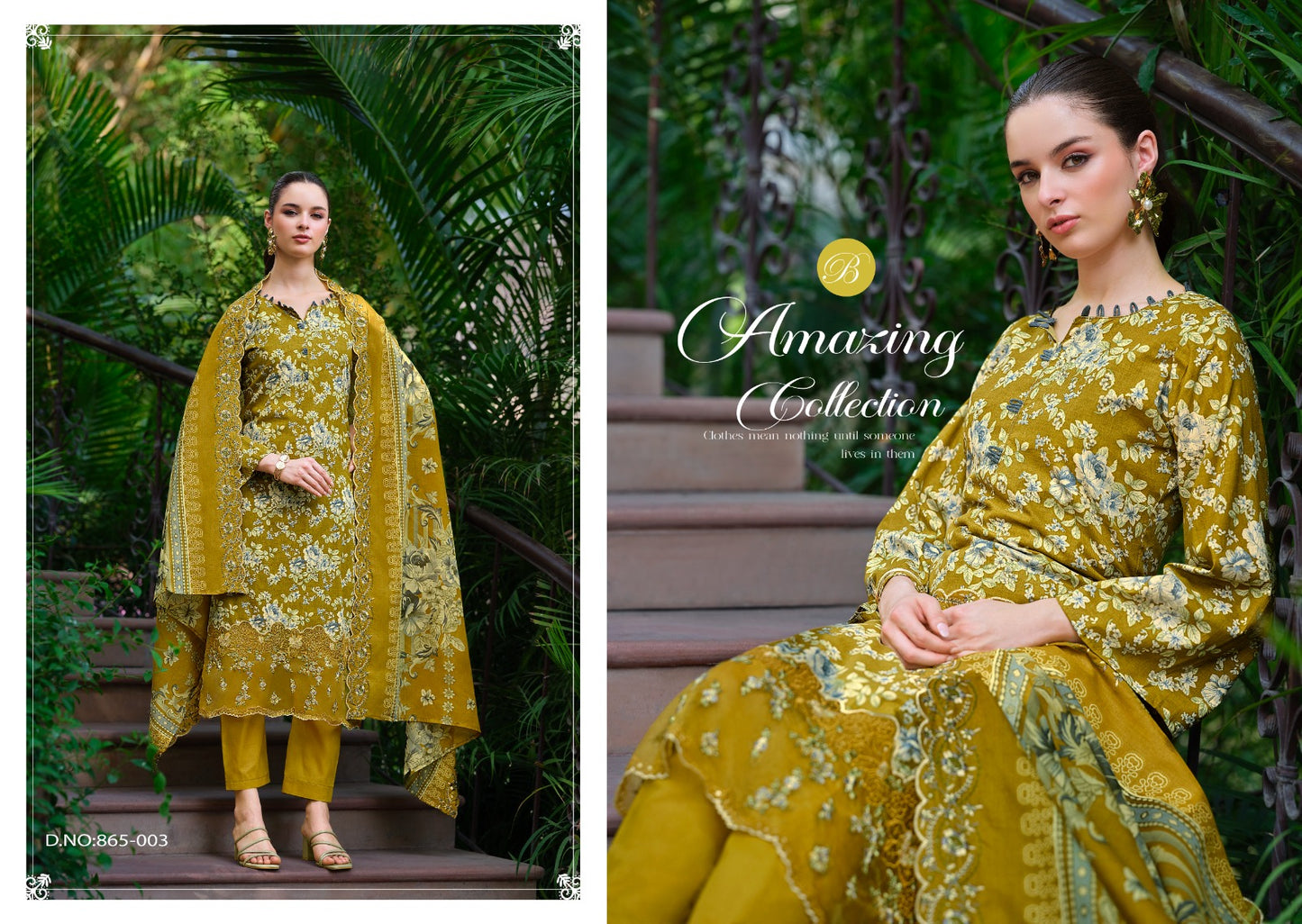 Fiza Belliza Designer Studio Cotton Karachi Salwar Suits Manufacturer India