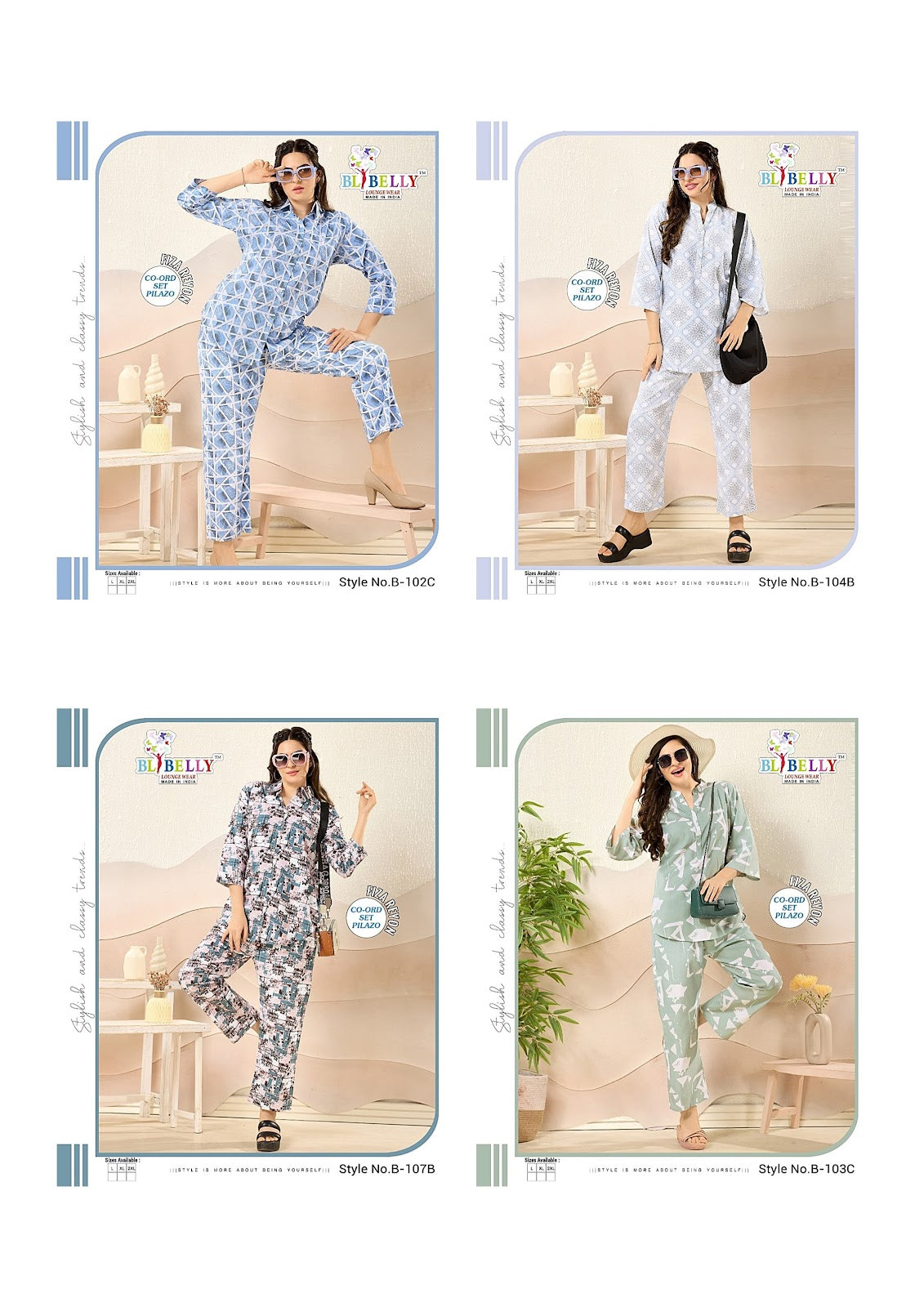 Fiza Belly Rayon 24Kg Co Ord Set Manufacturer India