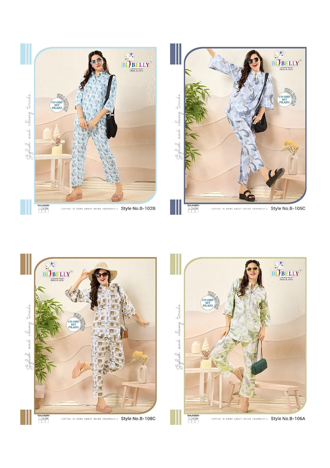 Fiza Belly Rayon 24Kg Co Ord Set Manufacturer India