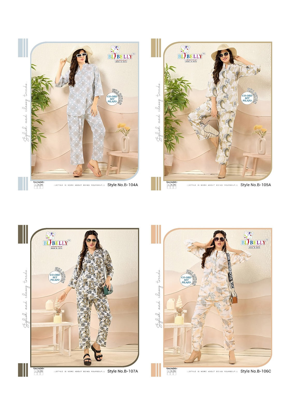 Fiza Belly Rayon 24Kg Co Ord Set Manufacturer India