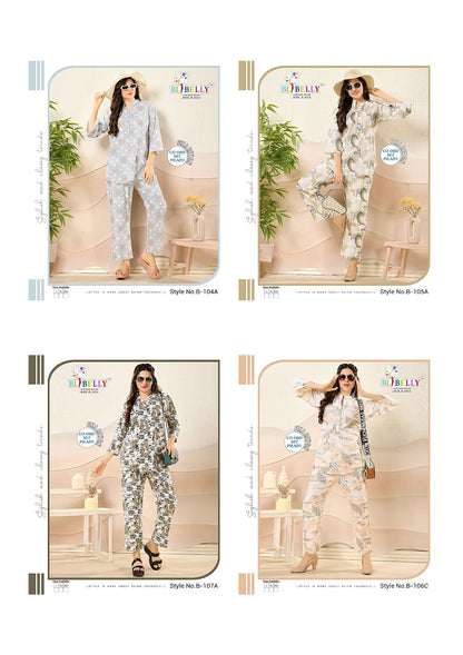 Fiza Belly Rayon 24Kg Co Ord Set Manufacturer India