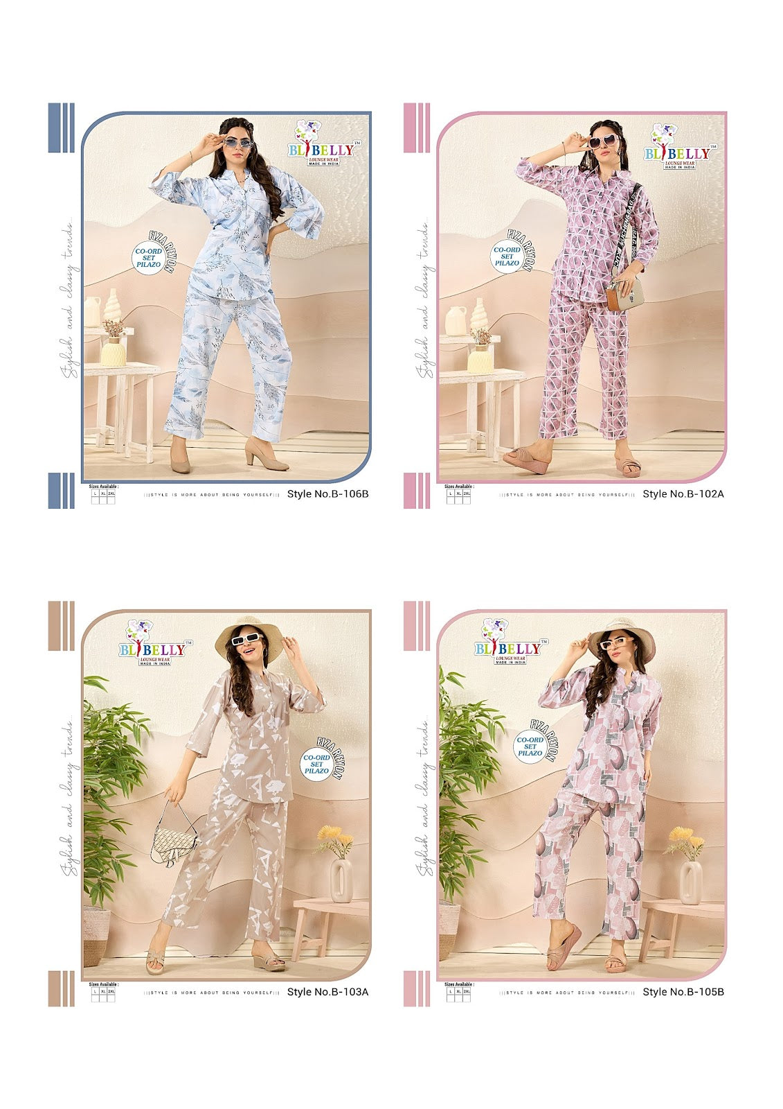 Fiza Belly Rayon 24Kg Co Ord Set Manufacturer India