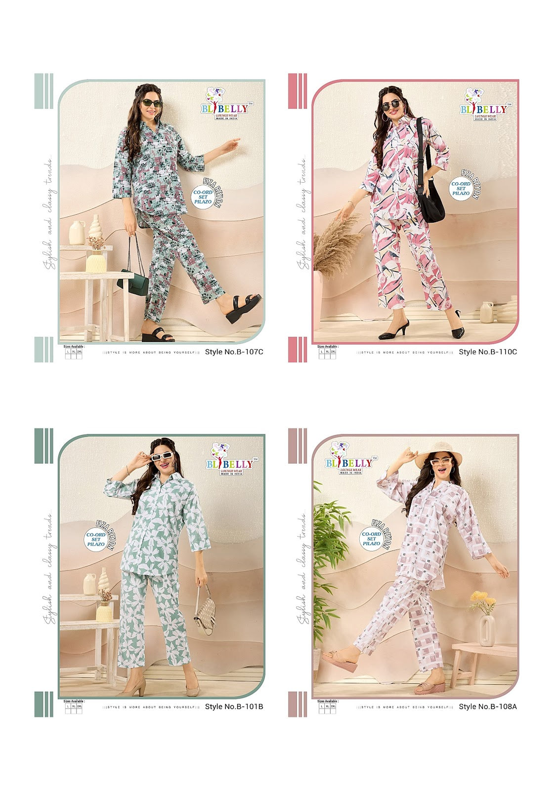 Fiza Belly Rayon 24Kg Co Ord Set Manufacturer India