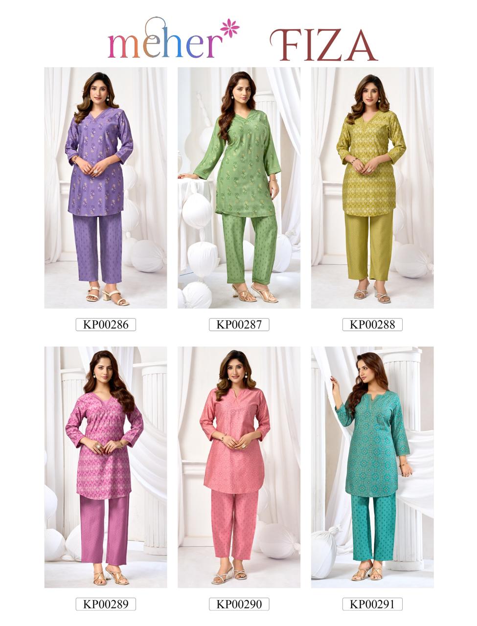 Fiza Meher Vertican Co Ord Set Exporter
