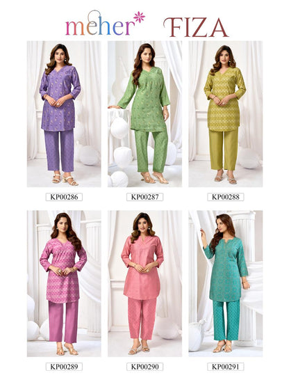 Fiza Meher Vertican Co Ord Set Exporter