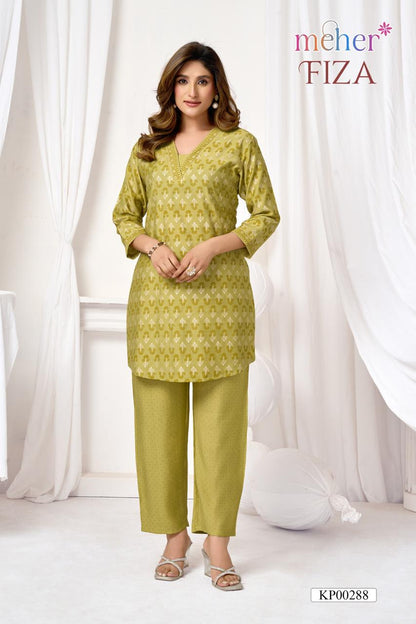 Fiza Meher Vertican Co Ord Set Exporter