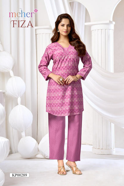 Fiza Meher Vertican Co Ord Set Exporter