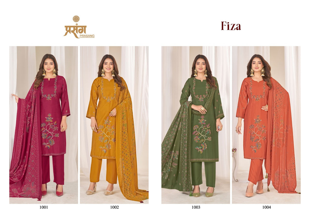 Fiza Ras Prasang Muslin Pant Style Suits Wholesaler Gujarat