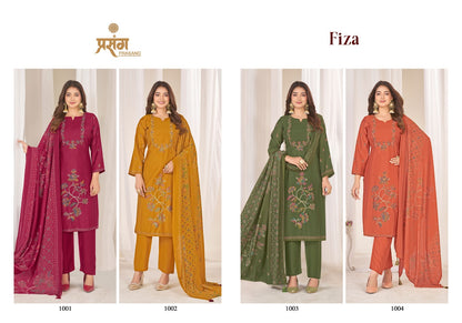 Fiza Ras Prasang Muslin Pant Style Suits Wholesaler Gujarat