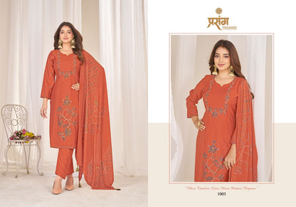 Fiza Ras Prasang Muslin Pant Style Suits Wholesaler Gujarat