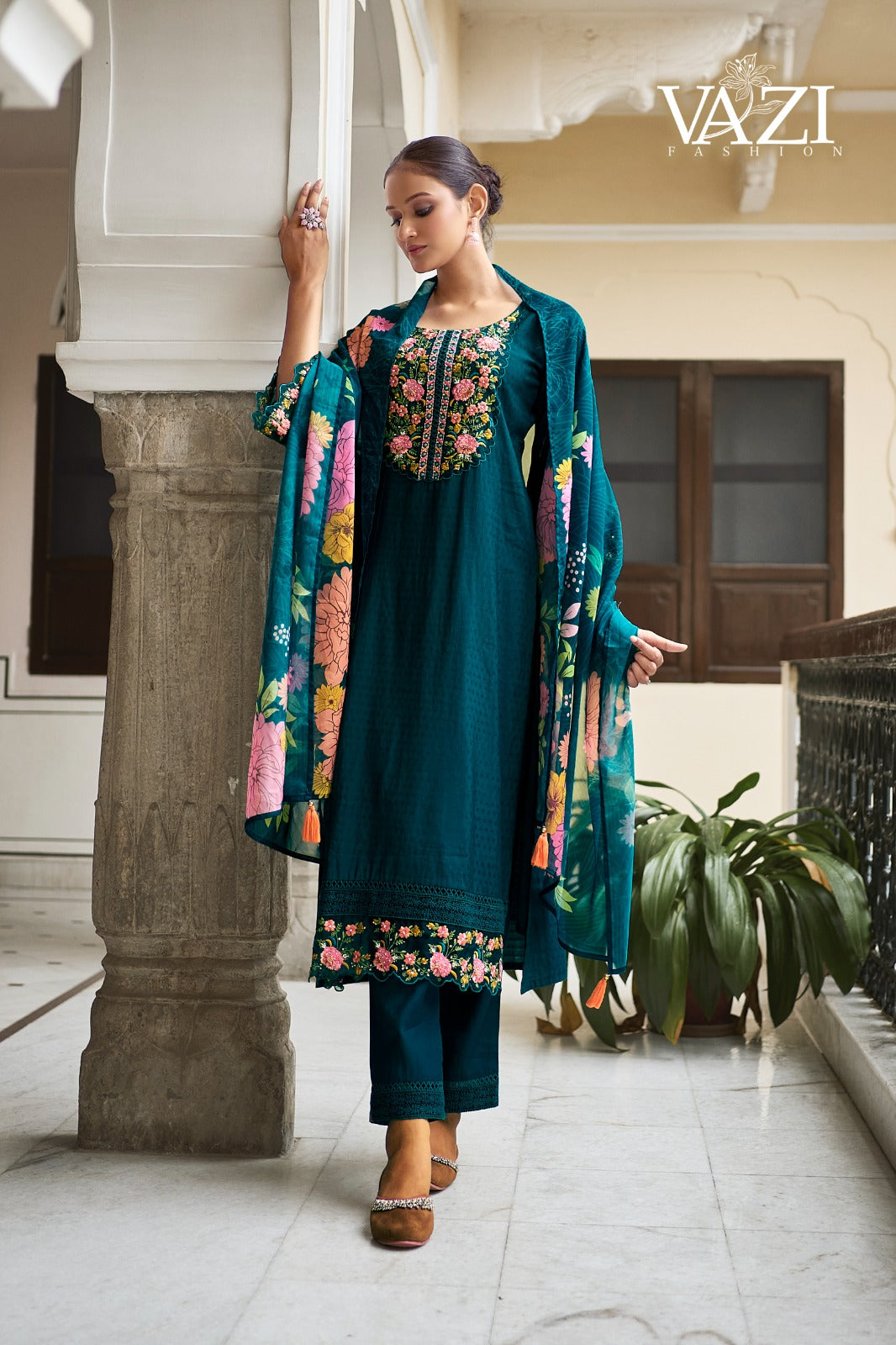 Fiza Vazi Fashion Pure Viscose Readymade Pant Style Suits Exporter Ahmedabad