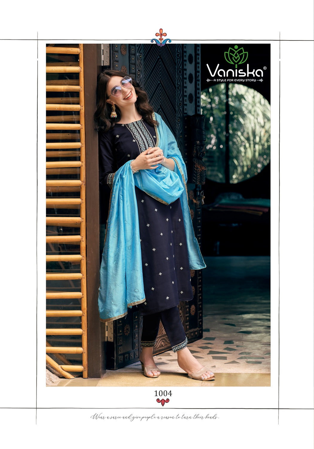 Fiza Vol 1-Vaniska Colour Pix Roman Silk Readymade Pant Style Suits Exporter India