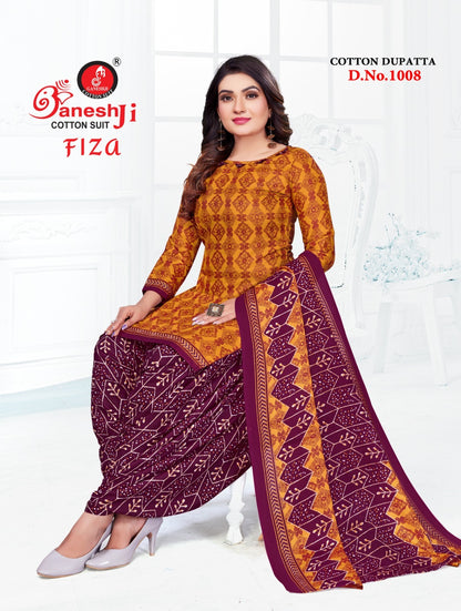 Fiza Vol 1 Ganeshji Cotton Dress Material Exporter Gujarat