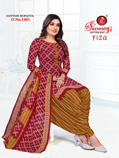 Fiza Vol 1 Ganeshji Cotton Dress Material Exporter Gujarat