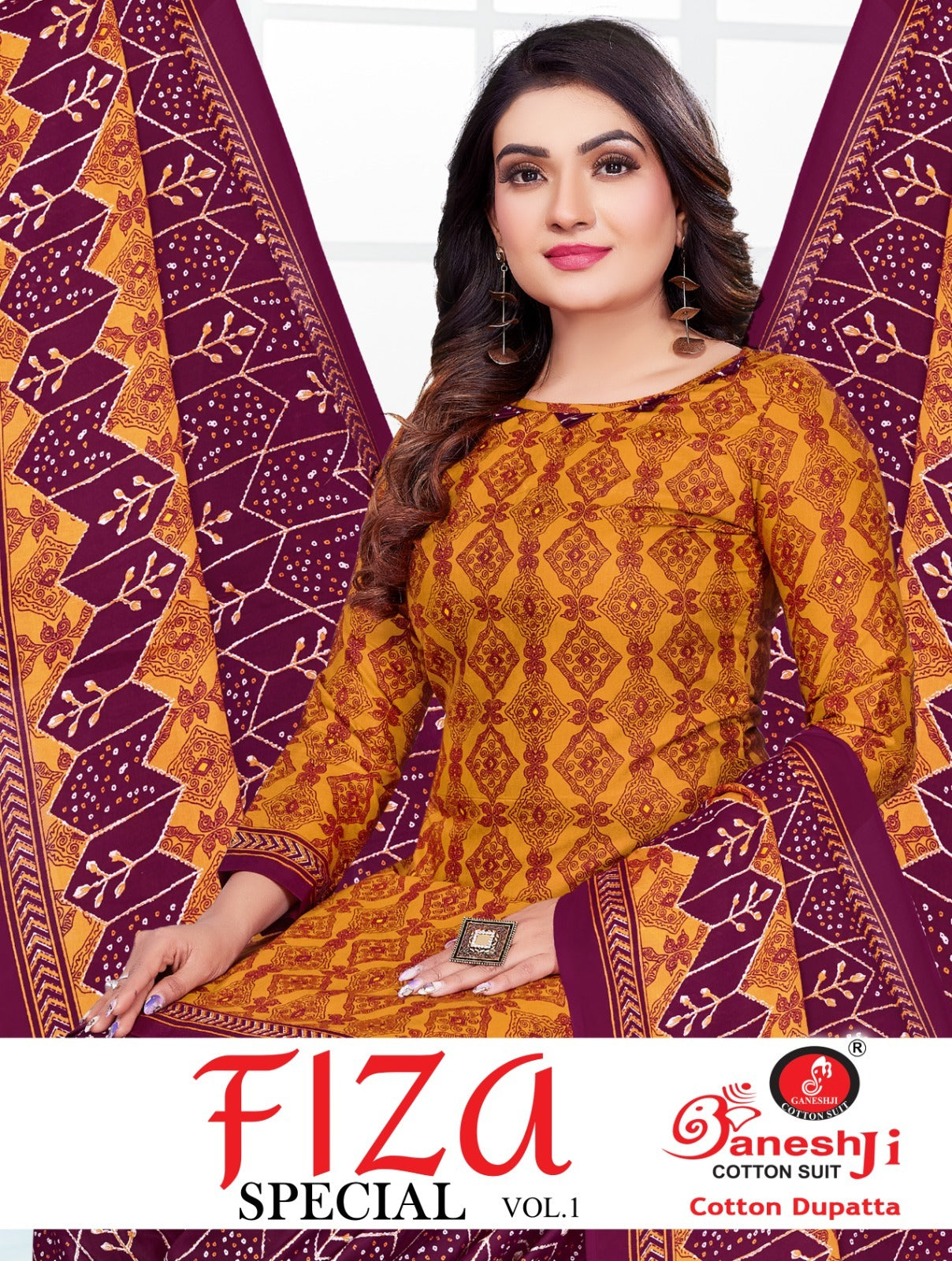 Fiza Vol 1 Ganeshji Cotton Dress Material Exporter Gujarat