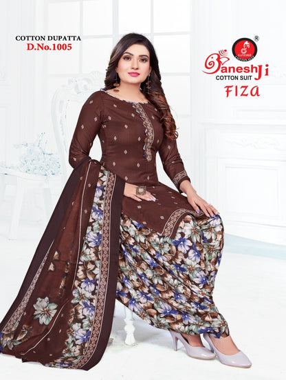 Fiza Vol 1 Ganeshji Cotton Dress Material Exporter Gujarat